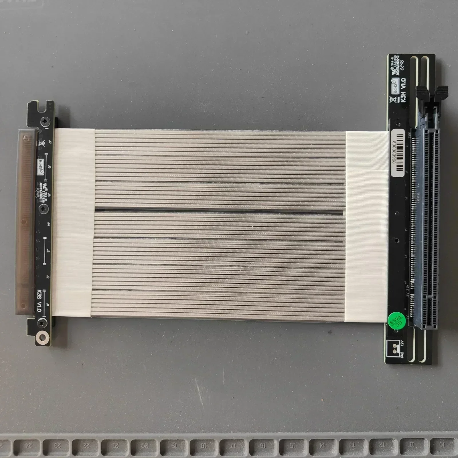 Cable elevador K33SH PCI para tarjeta de Cable Flexible EXPRESS 16x, adaptador de puerto de extensión GEN4 de alta velocidad, tarjeta PCIe 4,0 X16 Riser para GPU - imagen 5