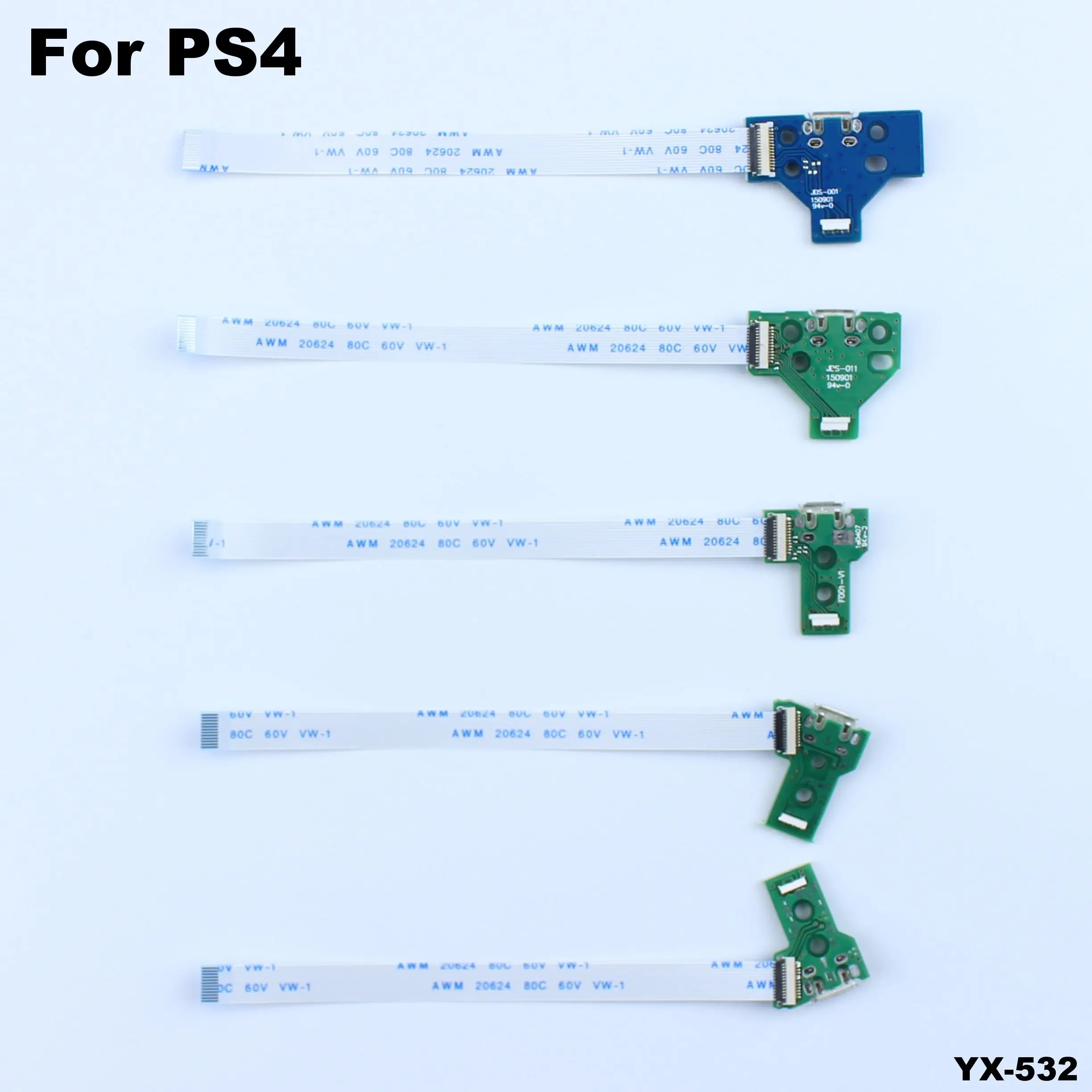 Puerto de carga USB, placa de circuito para controlador PS4, 12 Pines, JDS 011, 030, 040, 055, 14 pines, 001, 12P, 14P, 1 unidad - imagen 3