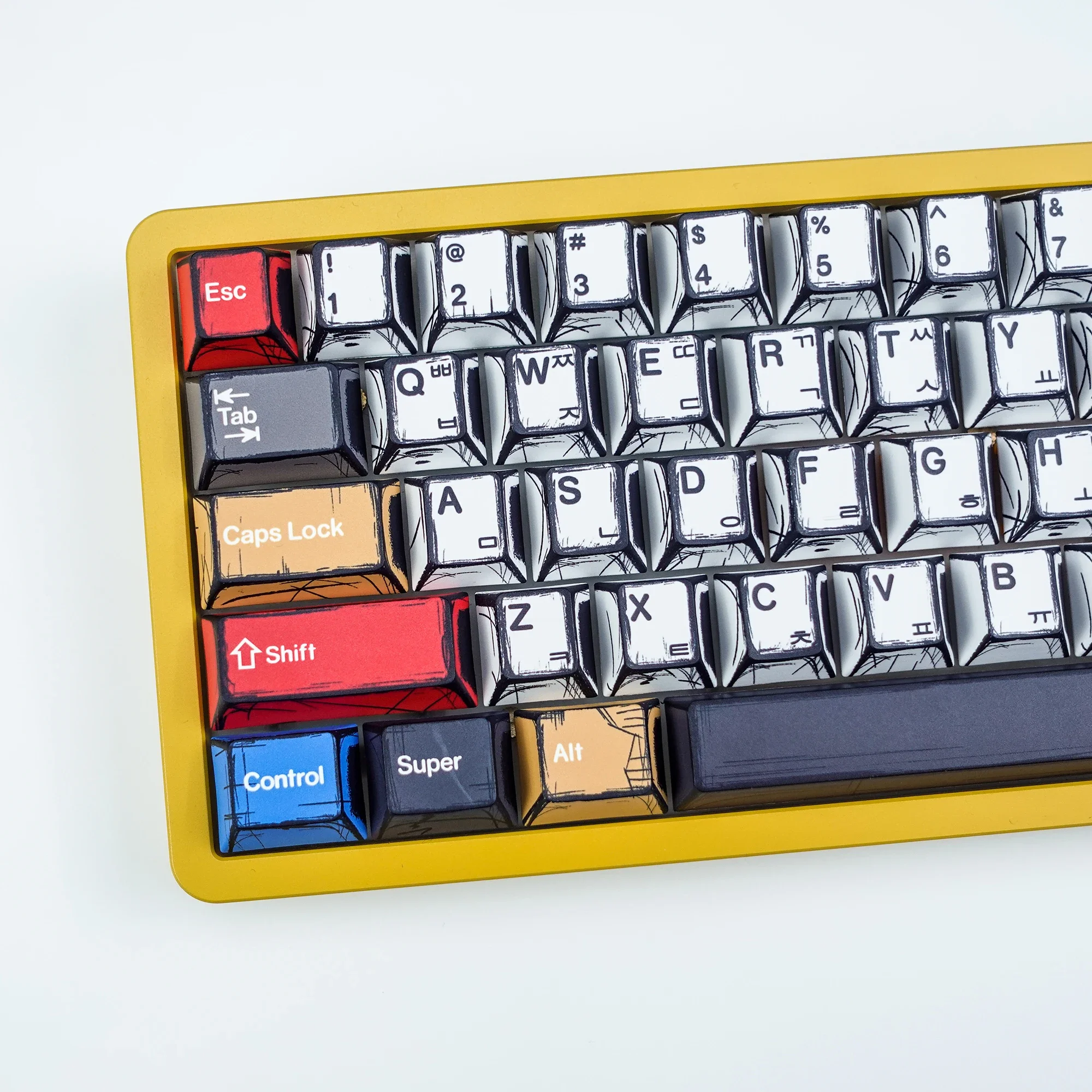 KBDiy-teclas PBT Magan para teclado mecánico, juego de teclas coreanas, perfil de cereza, tapas personalizadas de 147 teclas, barra espaciadora ISO 7U DIY para MX aula F87 F108 F99 Pro ACE60 ACE68 RAINY75 AK74 gx87 cru - imagen 2