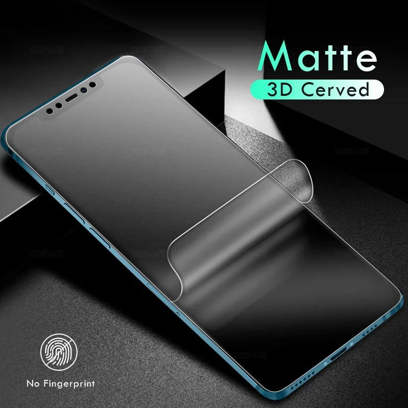3 uds película de hidrogel suave mate para iPhone XR X XS 11 12 13 mini 14 15 16 Pro MAX 16E 8 Plus SE Protector de pantalla antihuellas - imagen 2