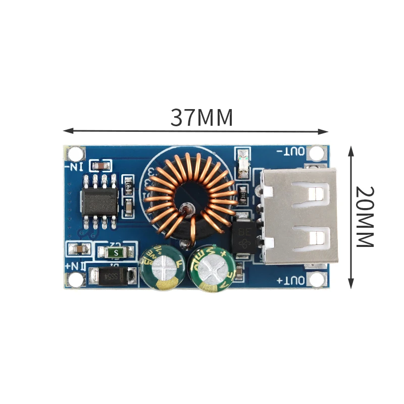 Módulo reductor USB DC IP6505 12V 24V a QC2.0 QC3.0 placa de carga de teléfono móvil de carga rápida para Apple Huawei FCP cargador rápido - imagen 5