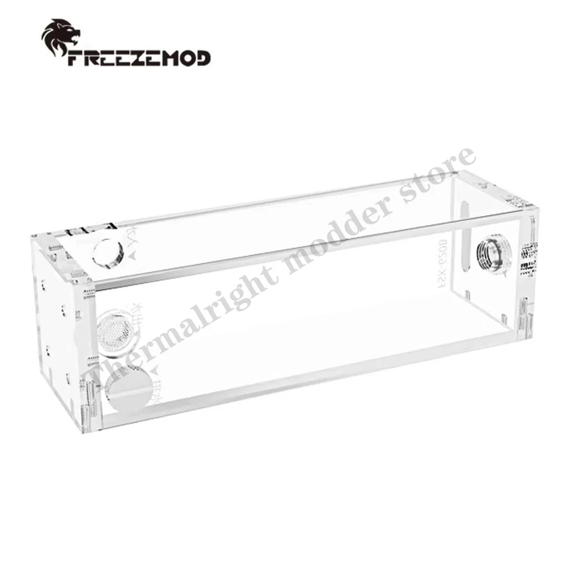 FREEZEMOD-tanque de agua de acrílico, depósito cuadrado, longitud 80-360mm, Cuerpo principal transparente, moldeado de una sola vez, filtro incorporado, FXSX-F620 - imagen 3