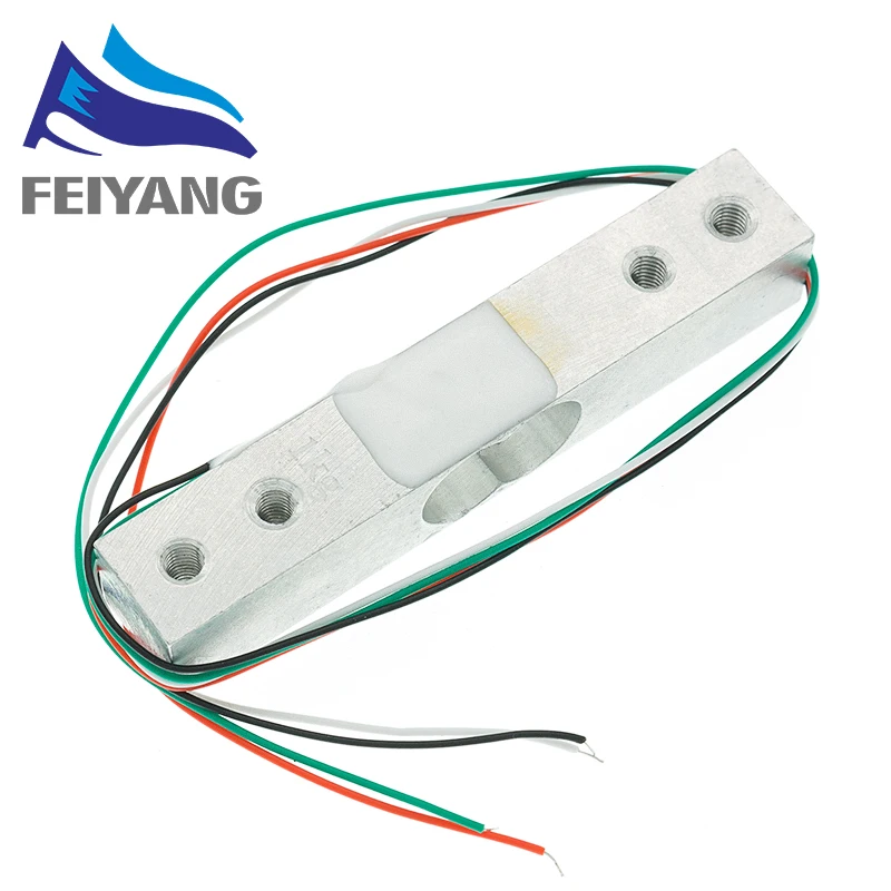 Célula de carga 1KG 5KG 10KG 20KG HX711 módulo AD Sensor de peso báscula electrónica Sensor de presión de pesaje de aleación de aluminio - imagen 4