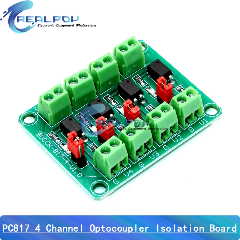 PC817 2 4 8 canales placa de aislamiento optoacoplador módulo adaptador convertidor de voltaje 3,6-30V controlador módulo fotoeléctrico aislado - imagen 4