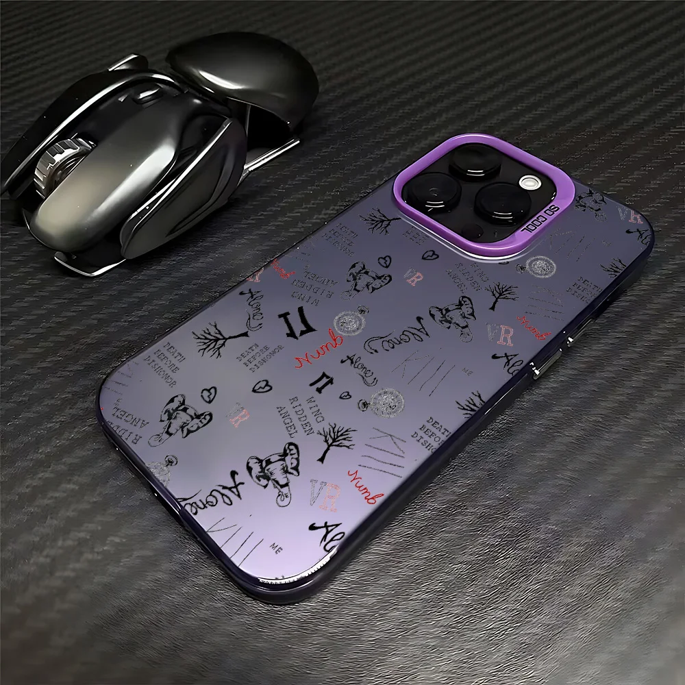 Popular XXXTentacion tatuajes funda de teléfono para iPhone 16 15 14 13 12 11 mini Pro Max X XR XSMAX 8 7 Plus cubierta trasera mate anticaída - imagen 4