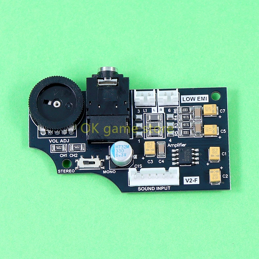 Para SEGA GG, placa de Audio de volumen de doble canal de alta calidad para SEGA Game Gear usando condensadores de Audio ELNA, salida de doble volumen - imagen 2