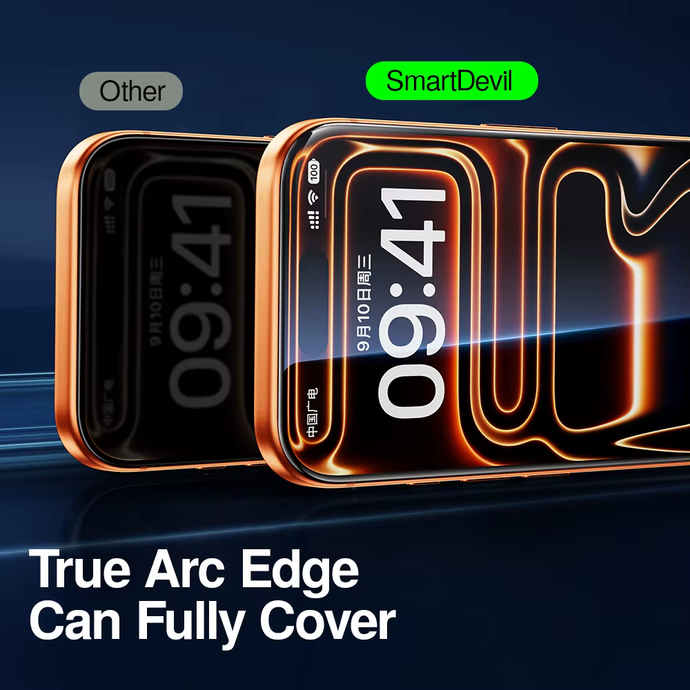SmartDevil Vidrio templado Protector iPhone 17/16 Pro Max - Antiluz - imagen 2