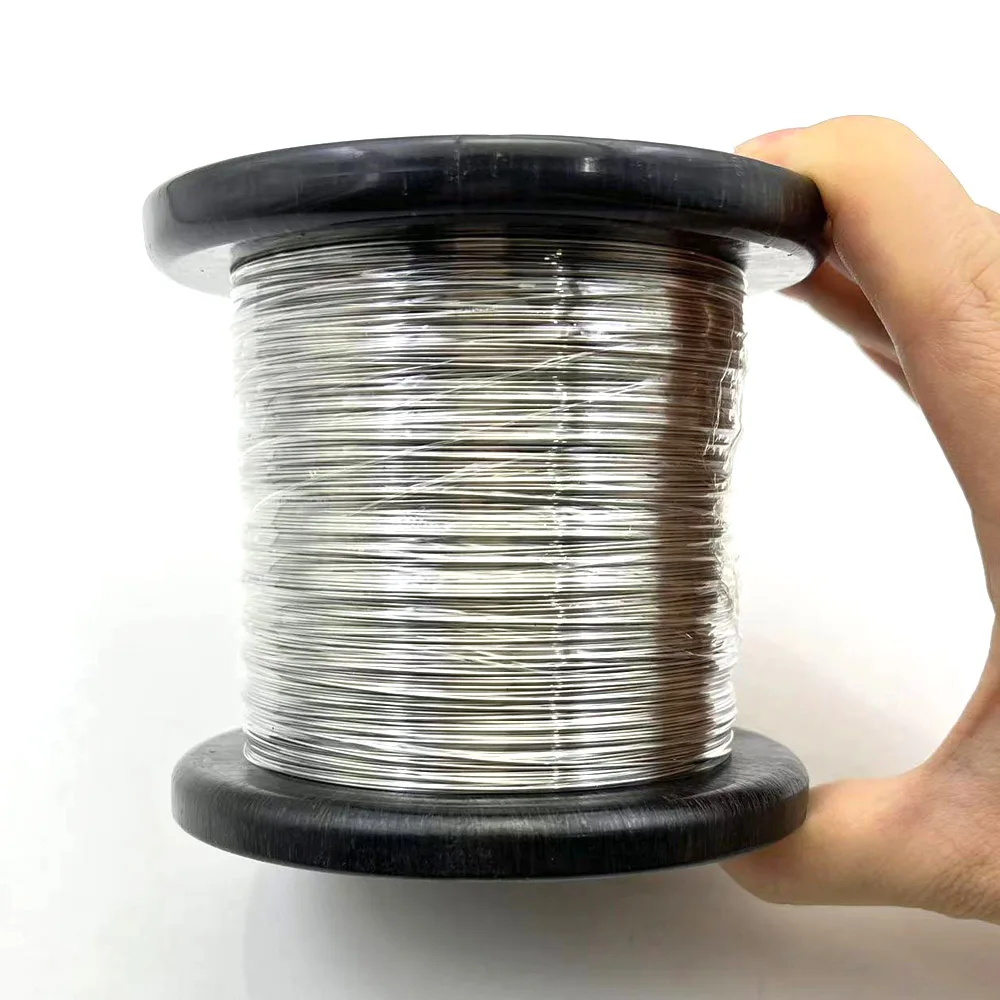 1 KG/rollo de alambre de acero blando diámetro 1,5 1,0 0,2 0,3 0,4 0,5 0,6 0,8mm 304 alambre de acero inoxidable amarre de un solo hebra alambre de hierro blando - imagen 4