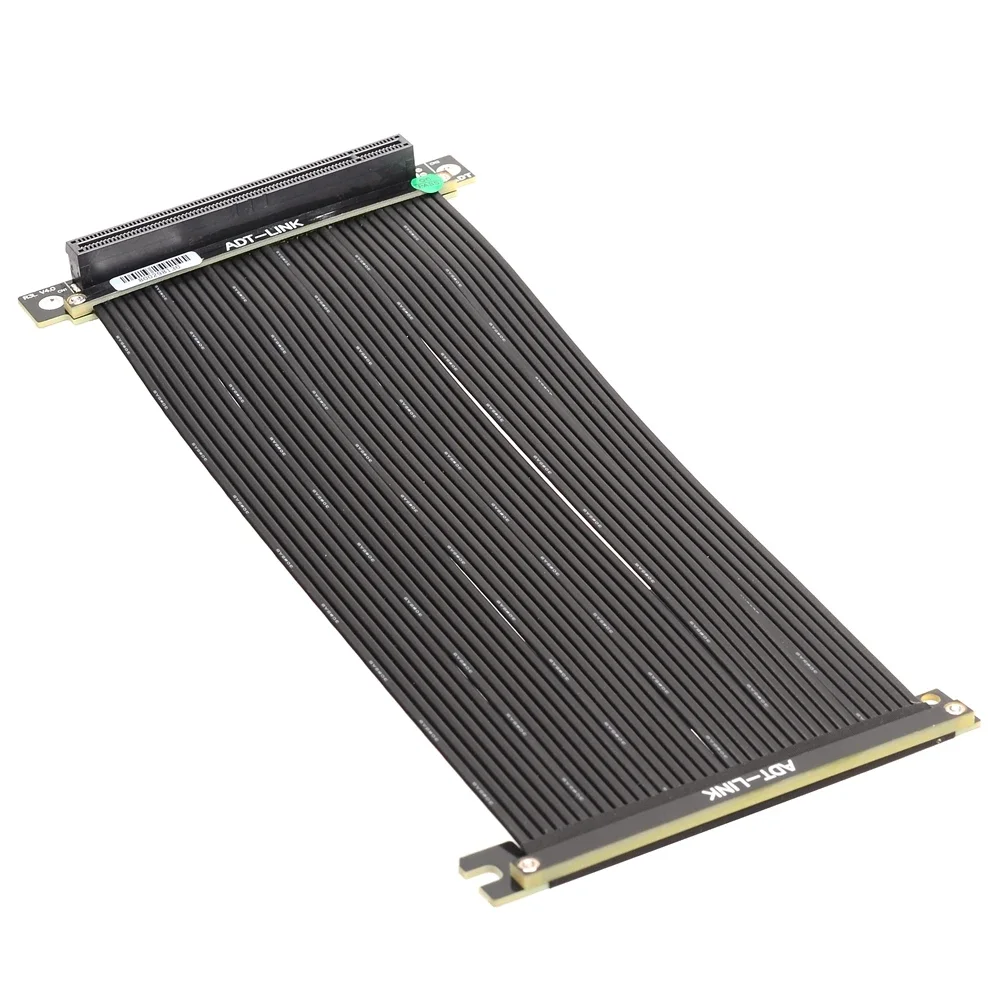 Cable de extensión de tarjeta gráfica PCIE X16 3,0 Riser RTX 3060 de velocidad completa, Cable blindado, marcha atrás única, GPU de 90 grados para chasis ATX - imagen 2