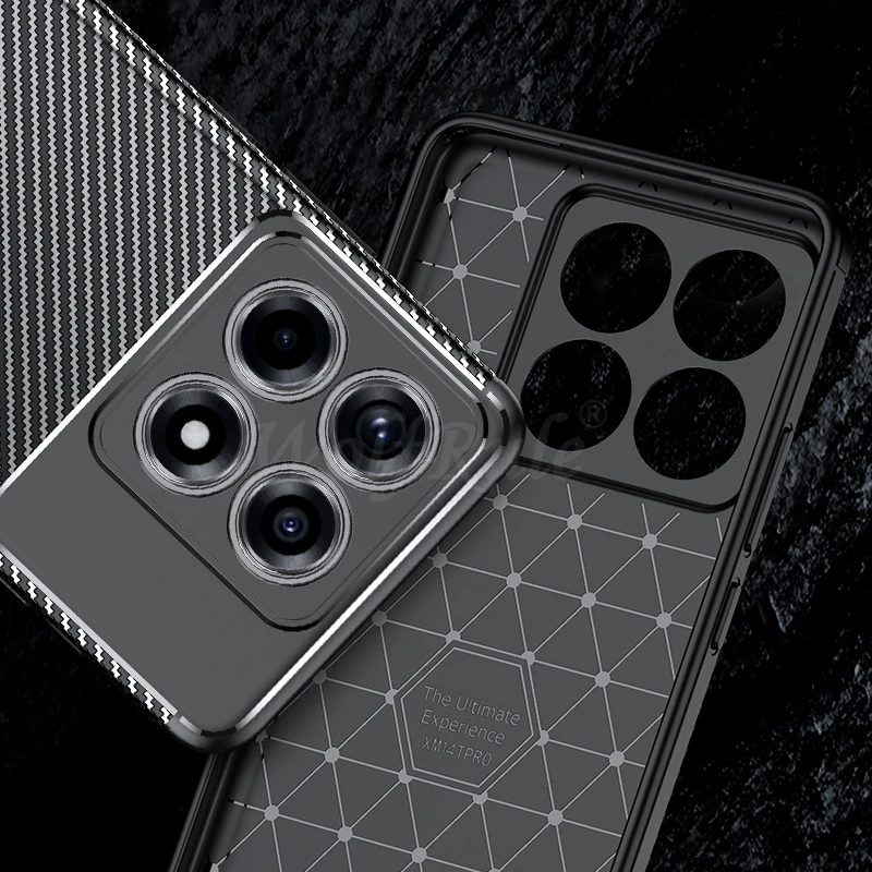 Para Xiaomi 14T Pro funda Xiaomi Mi 14T Pro Capas silicona a prueba de golpes teléfono parachoques trasero cubierta suave para Xiaomi 14T Pro Fundas - imagen 2