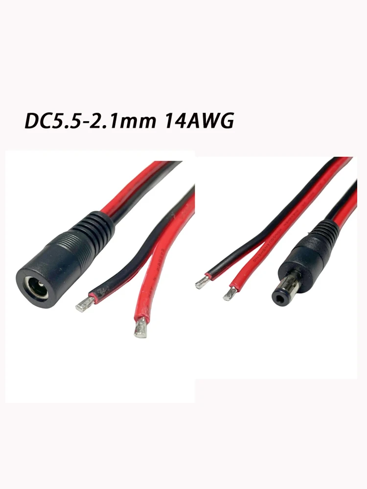 Cable de alimentación macho y hembra de 14AWG, corriente alta de 15a para Monitor CCTV de carga, todo de cobre, DC5.5 x 2,1 MM - imagen 2