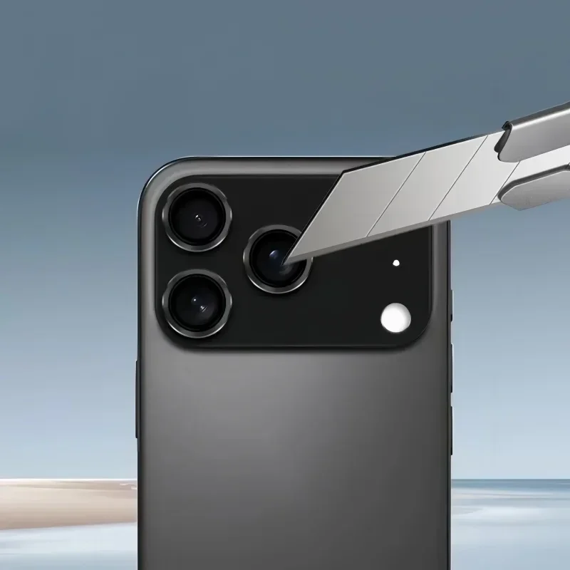 Para iPhone 17 Pro Max 17Air 17Pro Armor Protector de cámara Funda de anillo de aleación con lente y tapa de metal de vidrio templado para iPhone 17 Pro - imagen 5