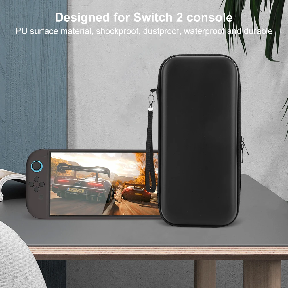 Estuche de transporte de PU para Switch 2, bolsa de almacenamiento portátil, estuche Conslole de juegos a prueba de golpes para Nintendo, consola y accesorios Switch 2 - imagen 3
