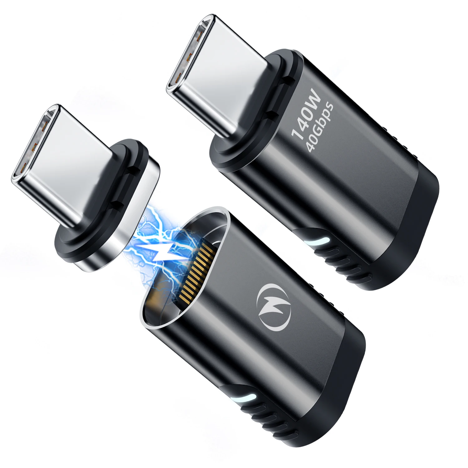 Adaptador magnético USB 4 de 140W, 40G, 20G, 8K @ 60Hz, conector USB tipo C para Macbook Pro Air, Samsung, convertidor magnético de carga rápida - imagen 2