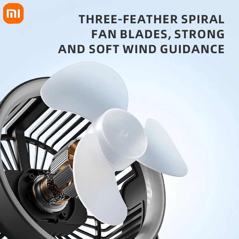 Xiaomi-ventilador eléctrico multifuncional, circulador inalámbrico, portátil, silencioso, para el hogar, ventilador de techo de pared de escritorio, Enfriador de aire para coche - imagen 4