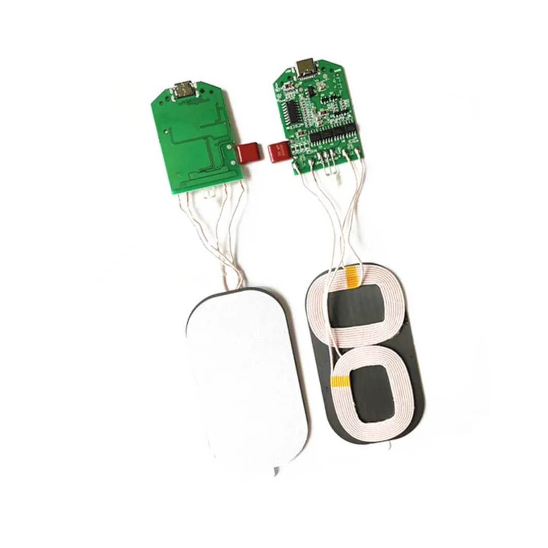 Módulo transmisor placa de circuito de bobina interfaz tipo C de 15W cargador inalámbrico de carga rápida PCBA accesorios estándar de teléfono DIY - imagen 4