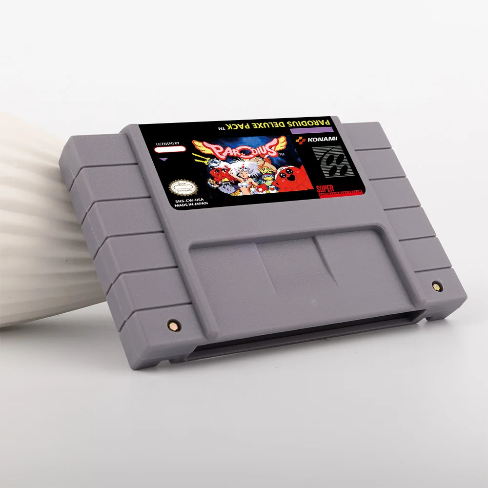Parodius Deluxe Pack Juego de acción para SNES Juego de 16 bits para Nintendo USA NTSC System
