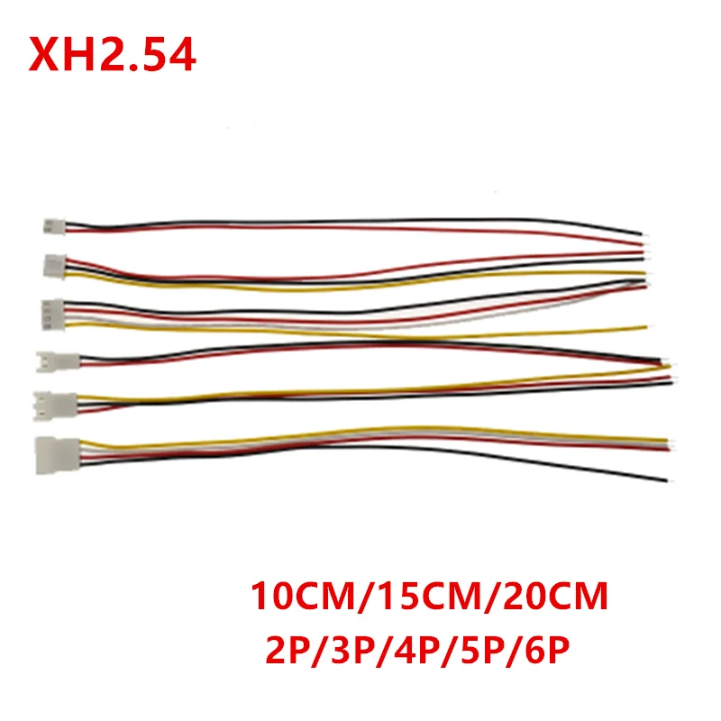 5 pares XH2.54mm conector de Cable 2P 3P 4P 5P 6P enchufe macho hembra Pin DIY Cable electrónico Cable Teriminale