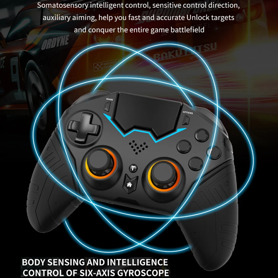 Mando de Control Bluetooth para PS4, PS3, PS, Playstation 4, 3, teléfono, PC, móvil, Android, TV, controlador inalámbrico, Joystick para juegos - imagen 5