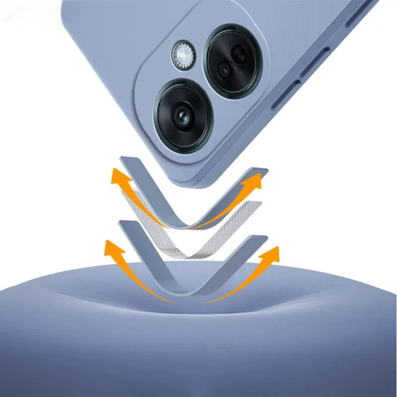Funda de teléfono de silicona líquida para OPPO K11x OnePlus Nord CE3 CE 3 Lite N30 5G, funda protectora de lente suave a prueba de golpes CE3Lite - imagen 2