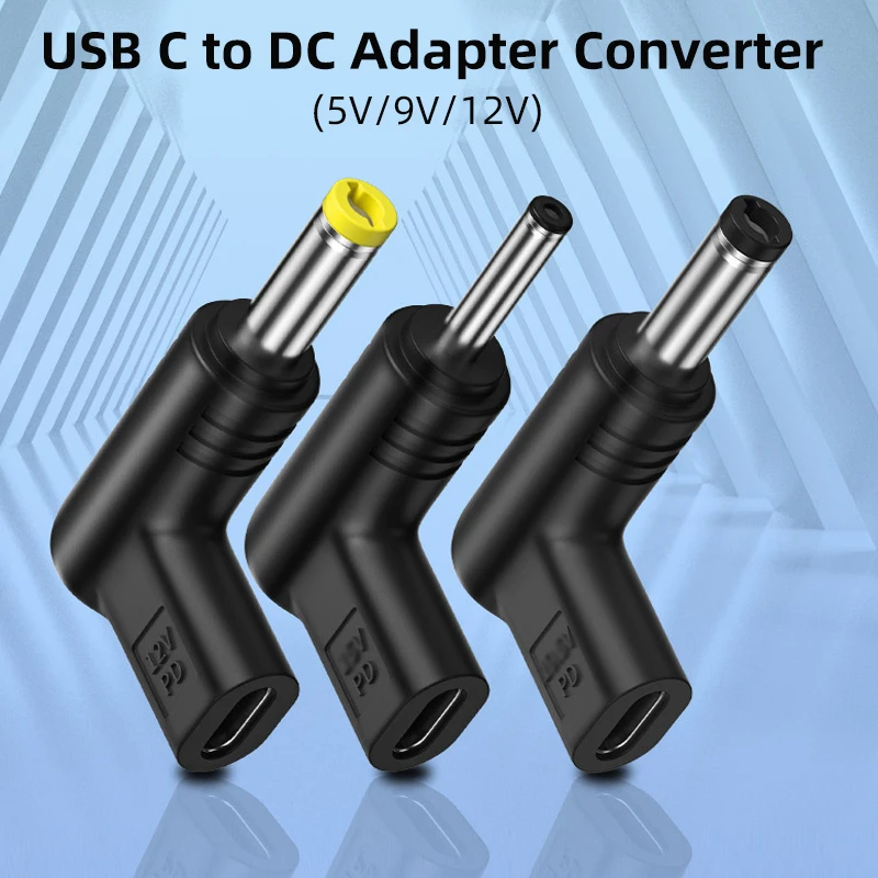 Adaptador USB-C PD Multi-Voltaje 5V/9V/12V – Conectores Universales