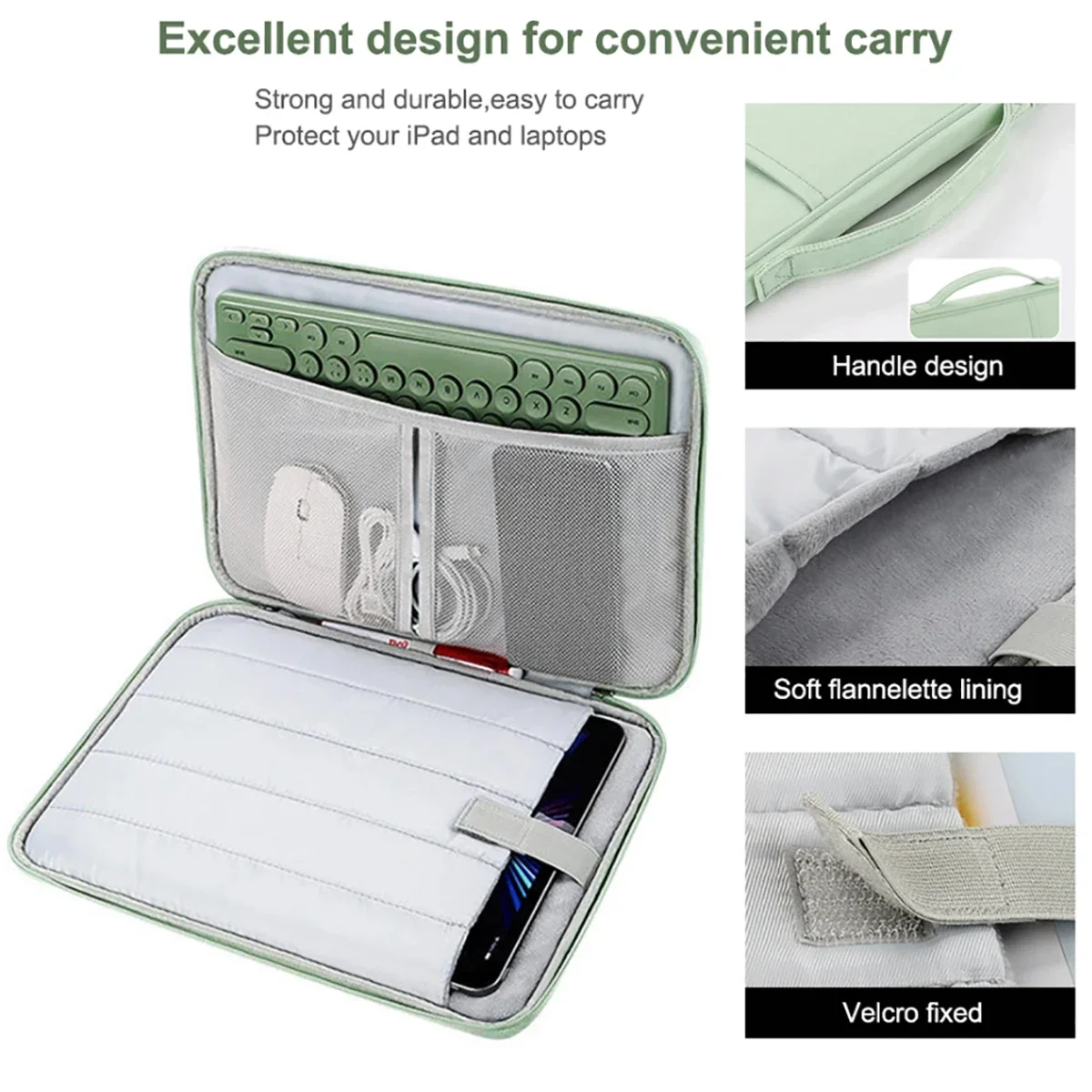 Funda para tableta con funda de 9,7-11 pulgadas para IPad Samsung Xiaomi Coque 12-13,6 pulgadas Funda impermeable para portátil HP MacBook Huawei Funda - imagen 4