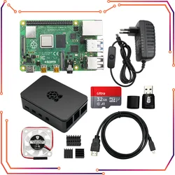 Raspberry Pi 4 Kit Modelo B con Carcasa ABS y Disipador