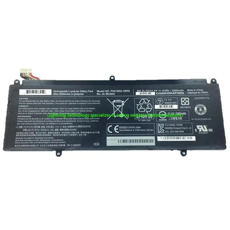 2025 Año Original PA5190U-1BRS 11,1 V 41Wh batería de portátil para Toshiba Satellite Click 2 Pro P30W-B P35W-B - imagen 3