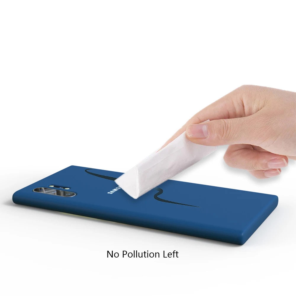 Para Samsung Galaxy Note10 Plus funda de silicona sedosa carcasa protectora trasera suave al tacto para Note10Plus Note 10 + parte trasera completa - imagen 3