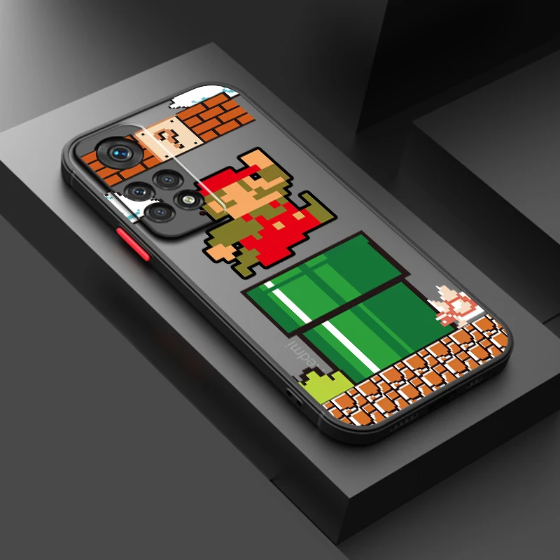 Supers m-marios arte fresco esmerilado translúcido para Redmi Note 13 12S 12T 11 11T 11E 10 10S 9 Pro Plus 5G funda de teléfono suave - imagen 4