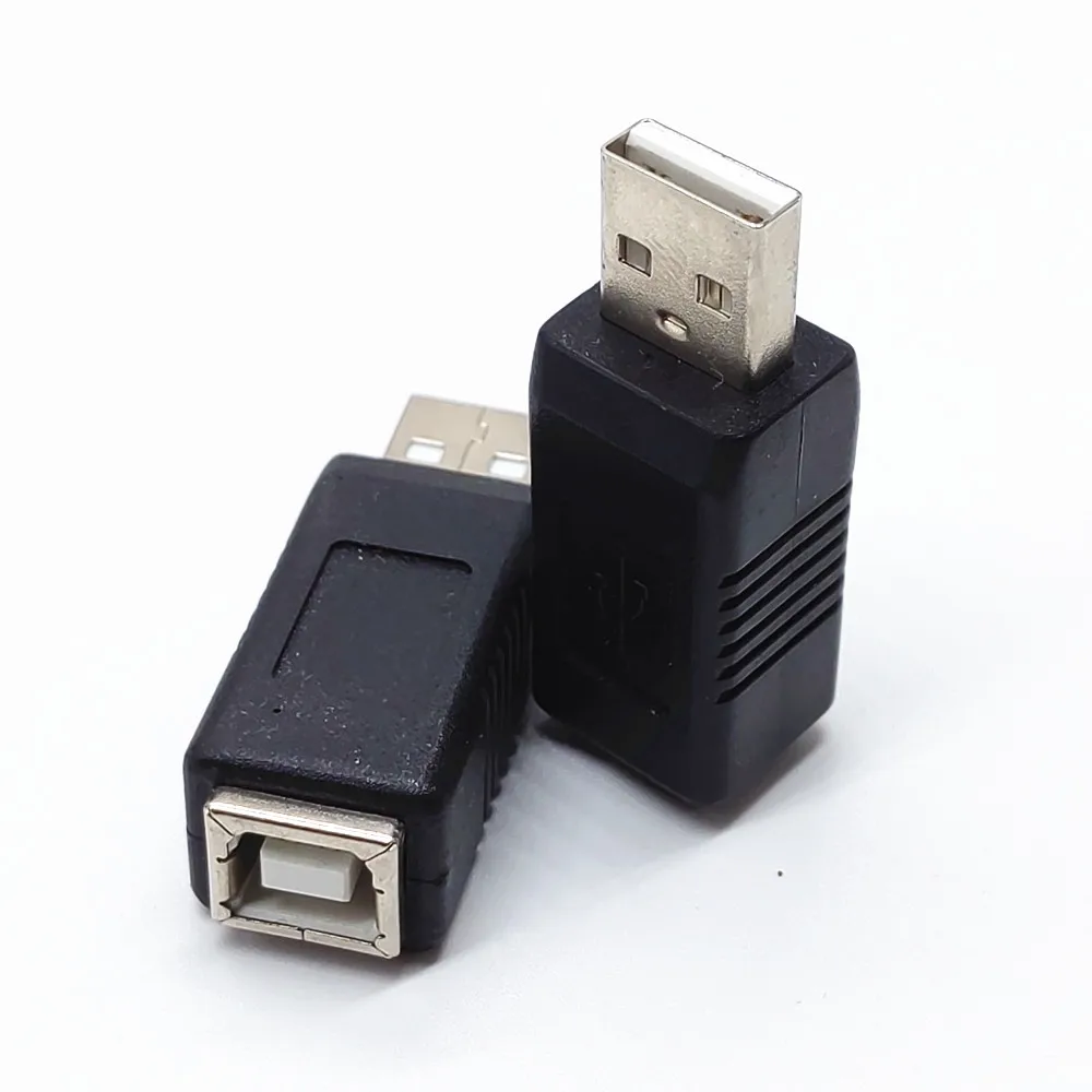 Adaptador de conector tipo USB 2.0 B, mini-USB micro-USB tipo C macho a USB B (MIDI) hembra adaptador de extensión de datos y alimentación