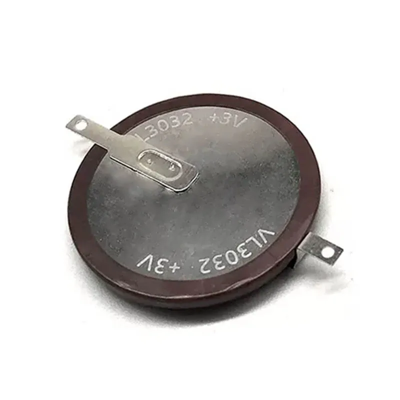 1 Uds VL3032-F2N 3V batería de botón recargable VL3032 baterías con pines de soldadura