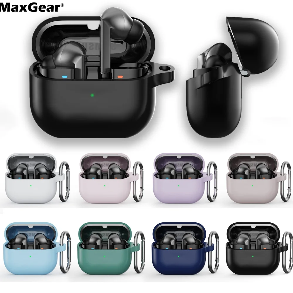Funda de silicona para SAMSUNG Galaxy Buds 3 AI auriculares inalámbricos Bluetooth Galaxy Buds 3 Pro funda con llavero fundas protectoras