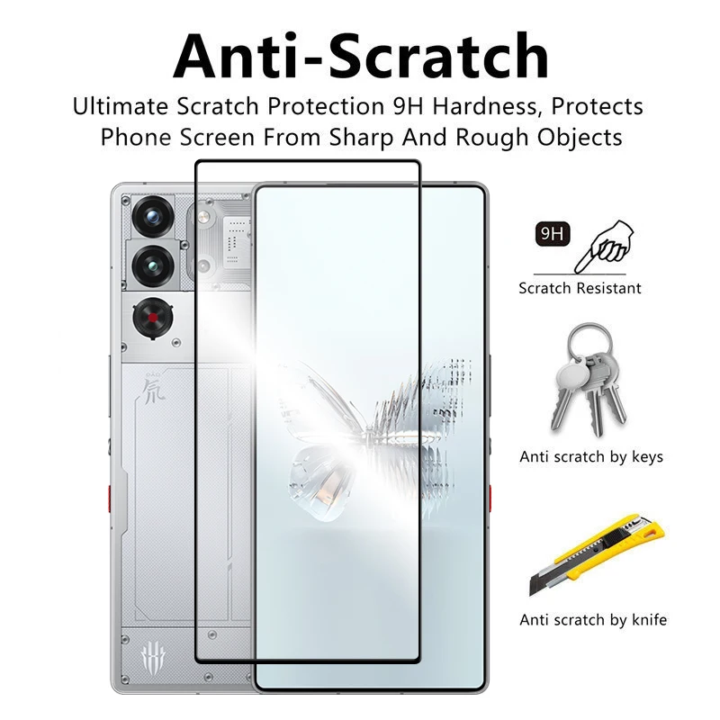 Para Nubia Red Magic 10 Pro + vidrio para Red Magic 10 Pro vidrio templado 2.5D cubierta completa HD Protector de pantalla para Red Magic 10 Pro + - imagen 5