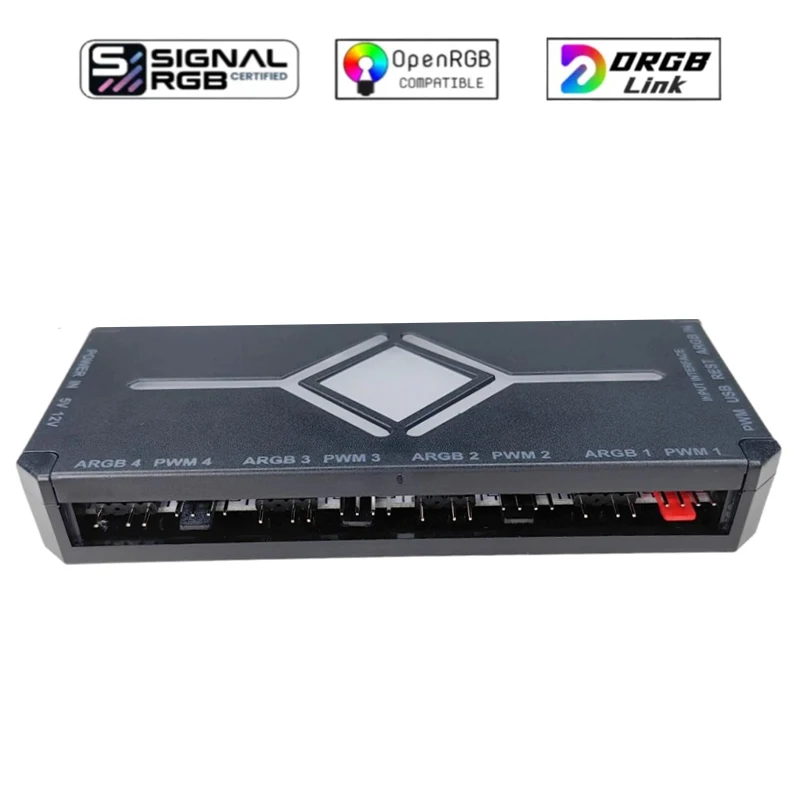 Caja de PC LED Meteor Efecto de iluminación asíncrono HUB, Pinza RGB para control de software Corsair ICUE, GEN. 5o DeepRGB - imagen 4