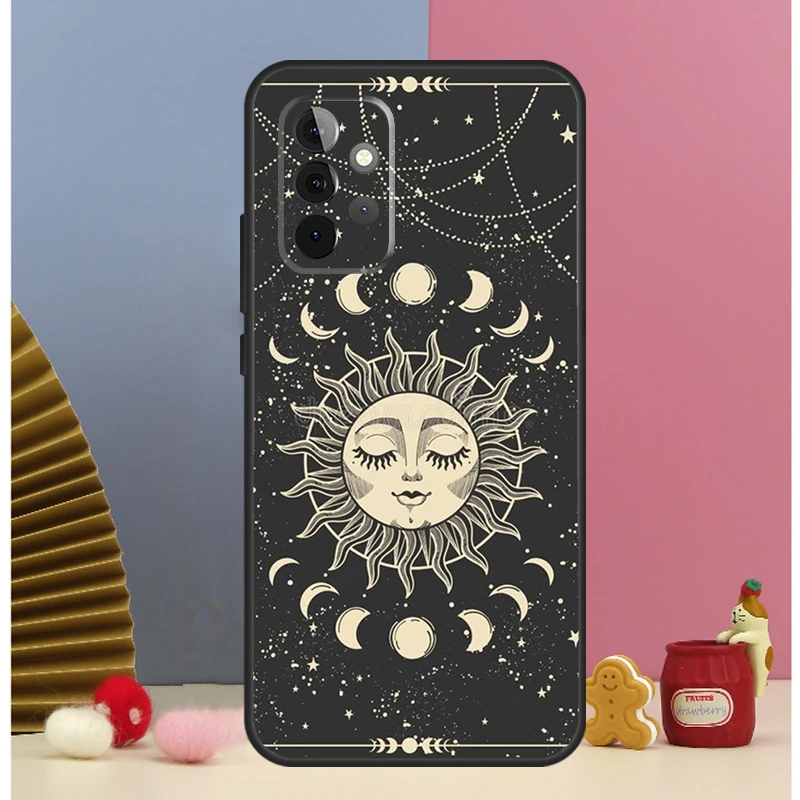 Funda de Tarot con diseño de bruja y Luna para Samsung Galaxy A53 A33 A52 A32 A22 A12 A13 A23 A51 A71 A14 A34 A54 A15 A25 - imagen 3