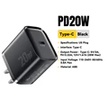 20W Black US Plug
