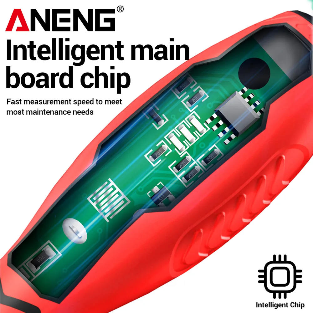 Destornillador probador pluma doble cabeza inducción de voltaje ANENG B18 450V voltaje CA doble uso palabra/cruz NCV prueba herramientas de electricista - imagen 5