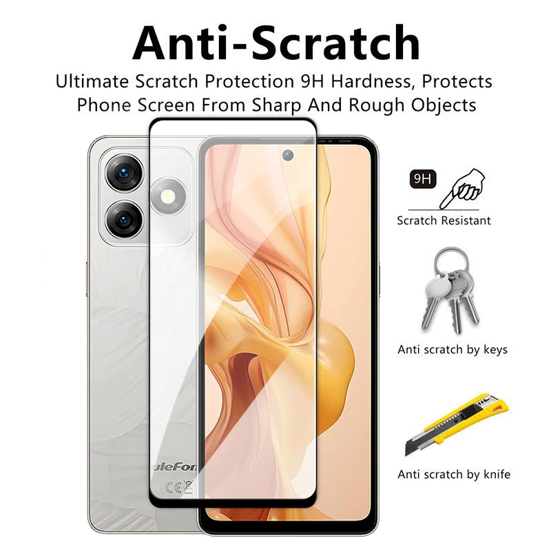 Para Ulefone Note 18 Ultra vidrio para Ulefone Note 18 Ultra 5G vidrio templado 6,78 pulgadas 2.5D cubierta completa pegamento HD Protector de pantalla - imagen 4