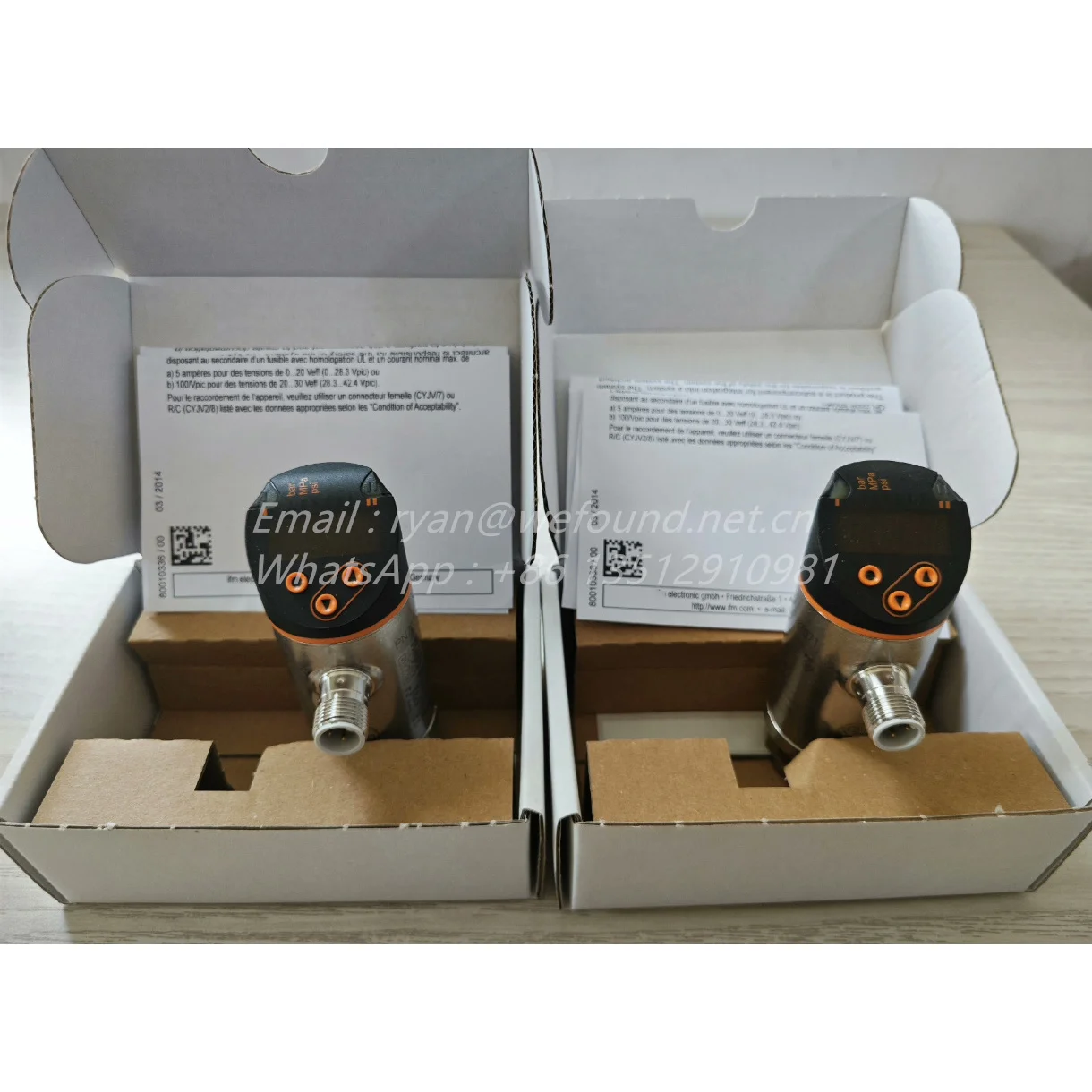 PN7071 para sensor de presión IFM con pantalla, PN-250-SER14-QFRKG/US/ /V - imagen 3