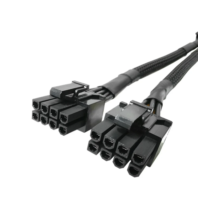 Divisor de Cable GPU de cobre puro, 8 pines a doble 8 pines, Cable de conversión hembra a macho, adaptador de Cable de extensión de alimentación para tarjeta gráfica - imagen 3