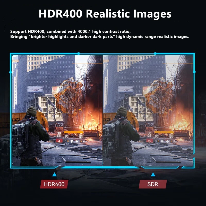 FYHXele Monitor de 34 pulgadas 165Hz VA WQHD pantalla amplia de escritorio 21:9 LED pantalla de ordenador para jugadores 1500R curvada DP/3440*1440 - imagen 3