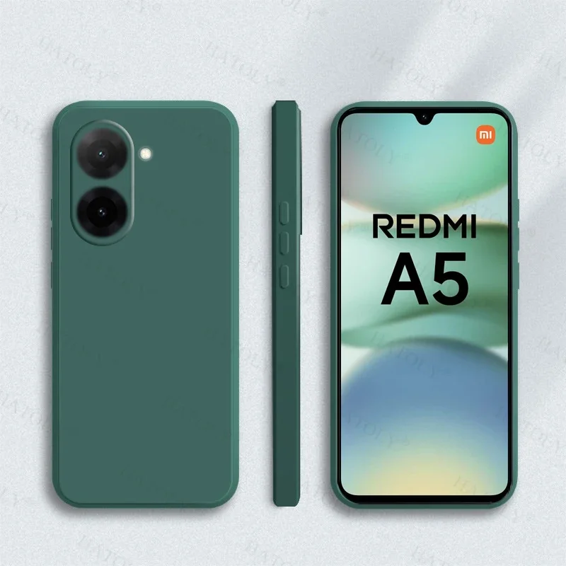 Para Xiaomi Redmi A5 funda para Redmi A5 antigolpes suave TPU Original silicona líquida Color caramelo funda trasera para Redmi A5 - imagen 3