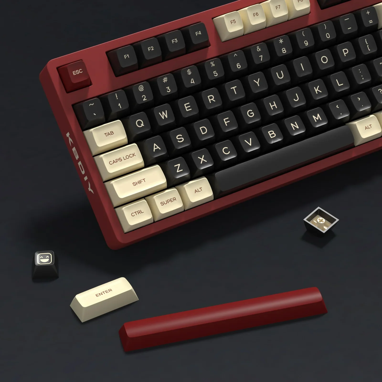 KBDiy SA-Juego de teclas PBT Rome, teclas de doble disparo para teclado mecánico de jugador, teclas personalizadas ISO 161, interruptores MX DIY - imagen 2