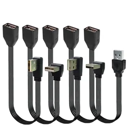Cable USB 2.0 Tipo A Macho – Extensor Angular 90°