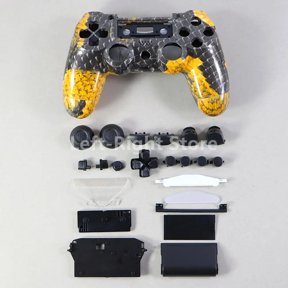 1 Juego de carcasa completa de repuesto y botón Mod Kit para PS4 JDS-001 funda protectora para mando jds 001 JDM 011 para cubierta de carcasa de PS4 - imagen 2