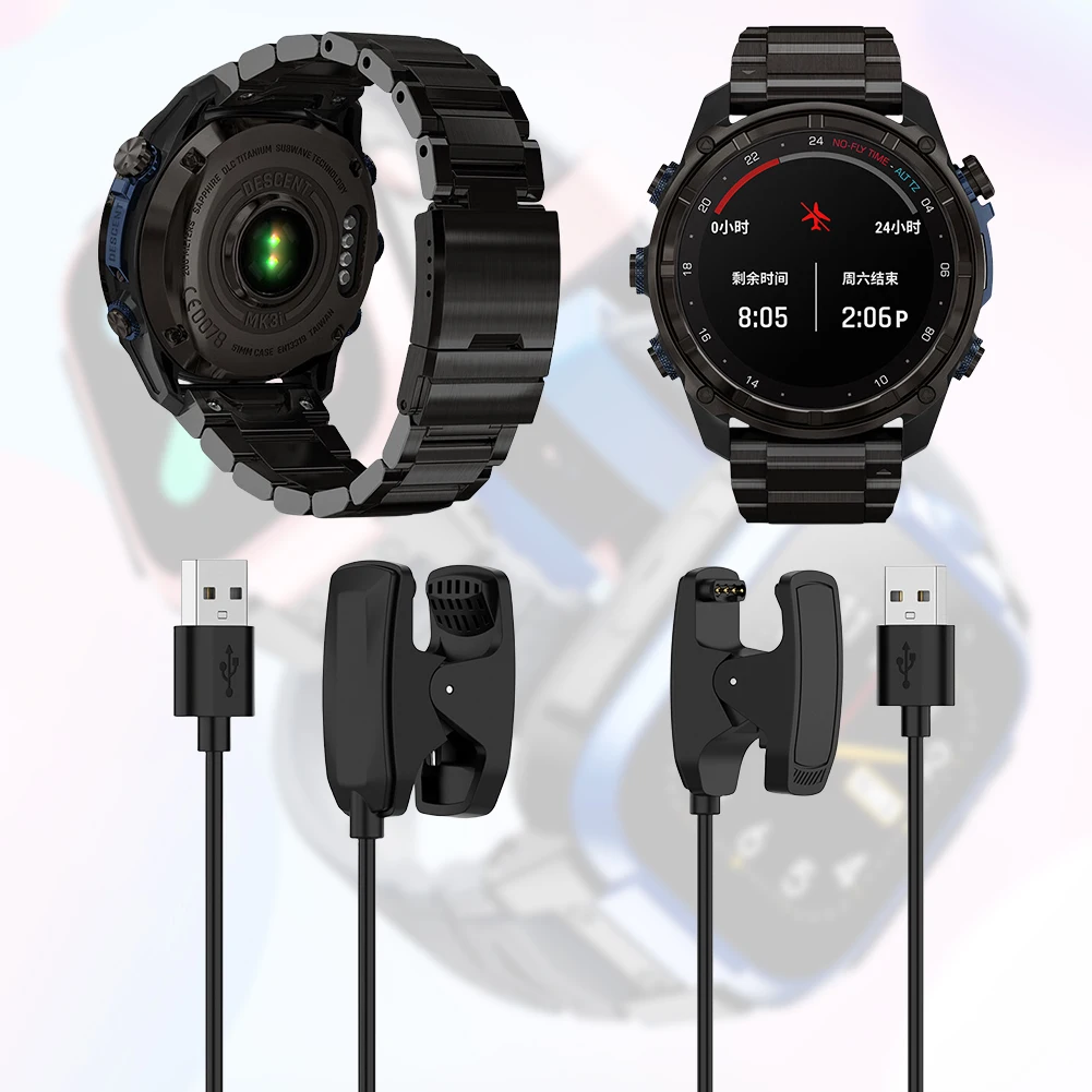 Cable de carga para Garmin Descent MK3, MK3i, MK2, MK2i, MK2S, Clip de reloj inteligente, Cable de carga, accesorios de reloj - imagen 4