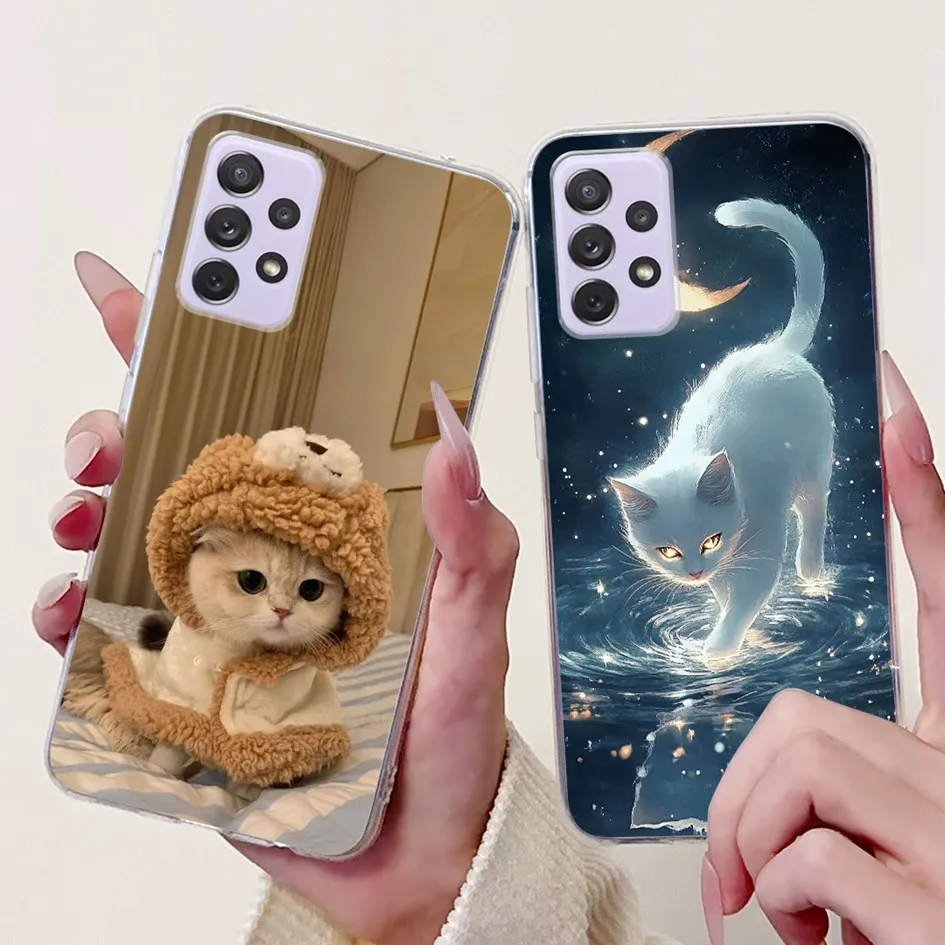 Para Samsung Galaxy A52 A52s 5G Funda SM-A526B SM-A528B Funda de teléfono Flor de moda Funda de silicona suave para Samsung A72 A 52 parachoques - imagen 3