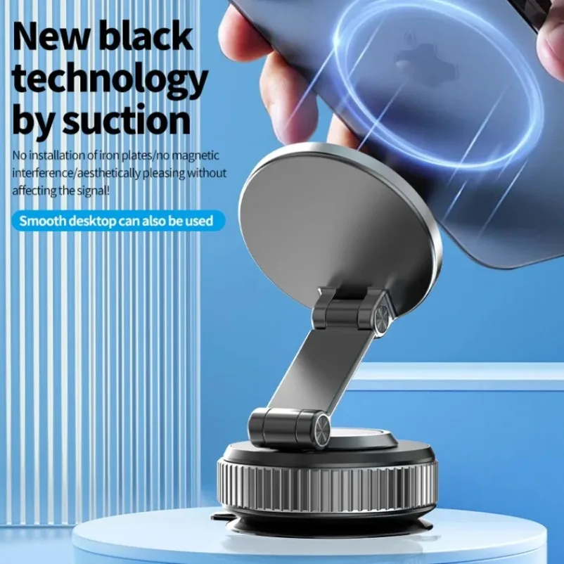 Soporte magnético plegable para teléfono para coche 360 °   Soporte móvil del tablero del parabrisas de la succión del vacío del coche del escritorio de la rotación para el iPhone Samsung - imagen 5