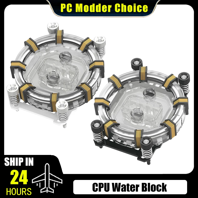 Barrow AM4 AM5 CPU Waterblock 5V ARGB, enfriador de agua de CPU de microcanal tipo Jet de 0,4 mm, LTYKBA-ARK de edición limitada - imagen 2